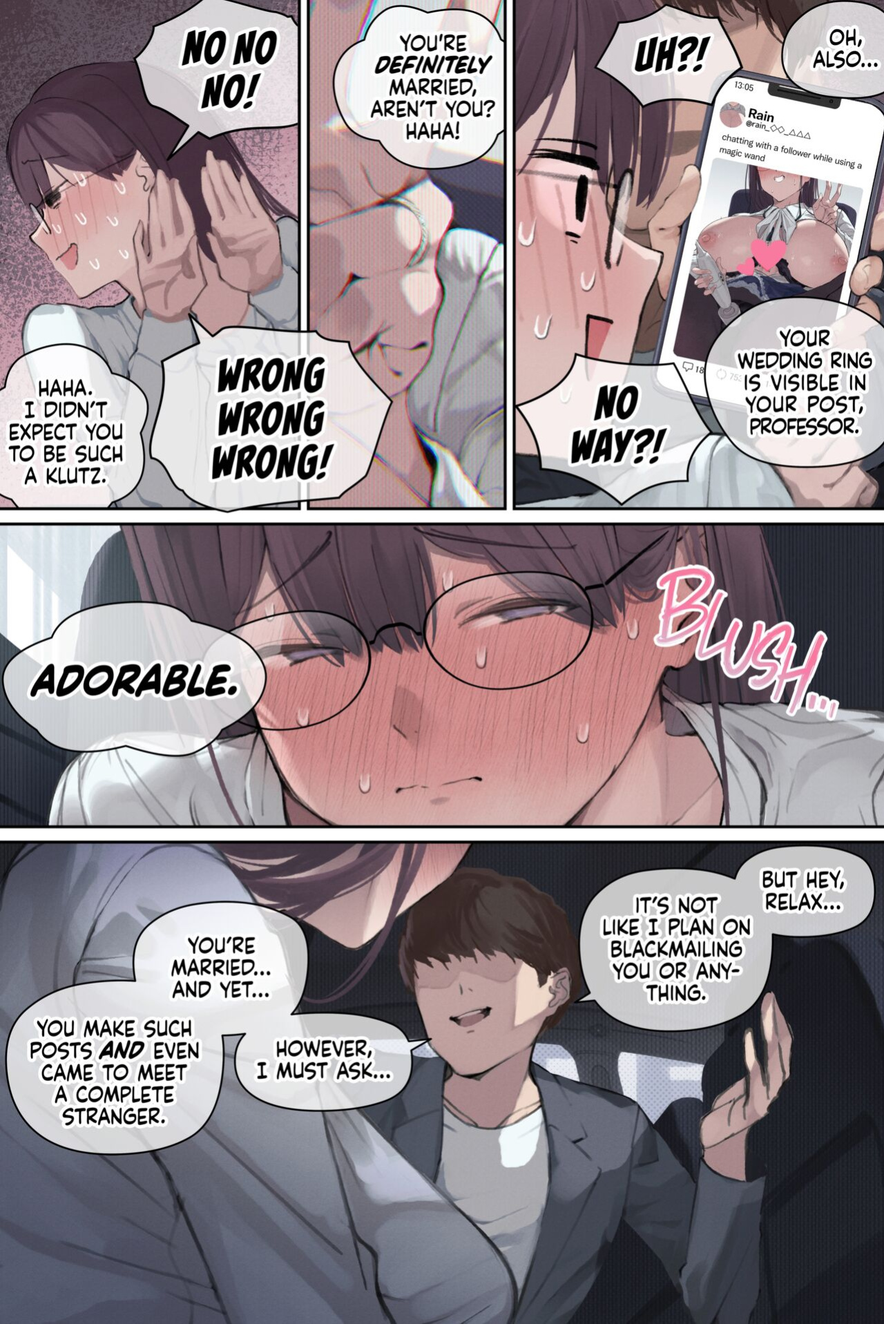 [Yomoda Yomo] Intelli Hitozuma Amamiya Touko Sensei no Hatsujou | Touko Amamiya: Wife, Scholar, Professor in HEAT [Artistan]