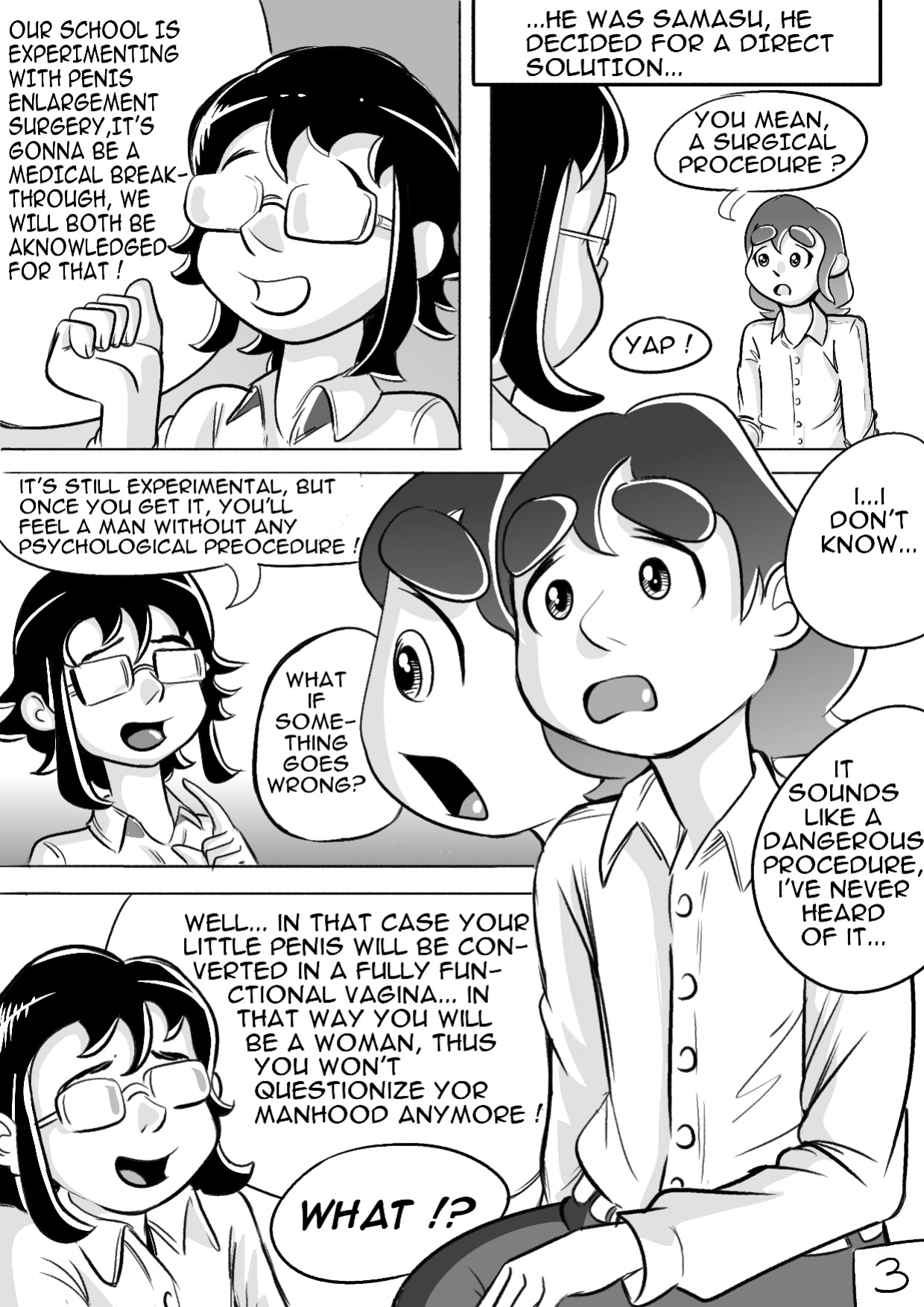 I tried female hormones to become a crossdresser Idol (black and white)