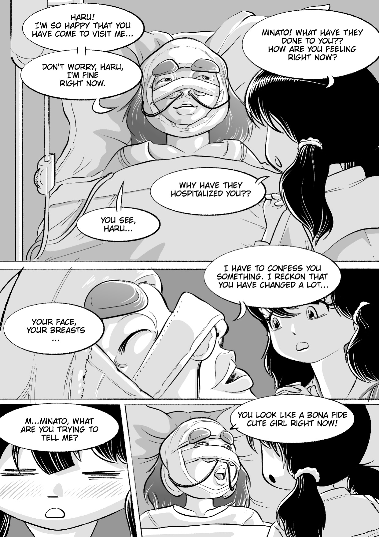 I tried female hormones to become a crossdresser Idol (black and white)