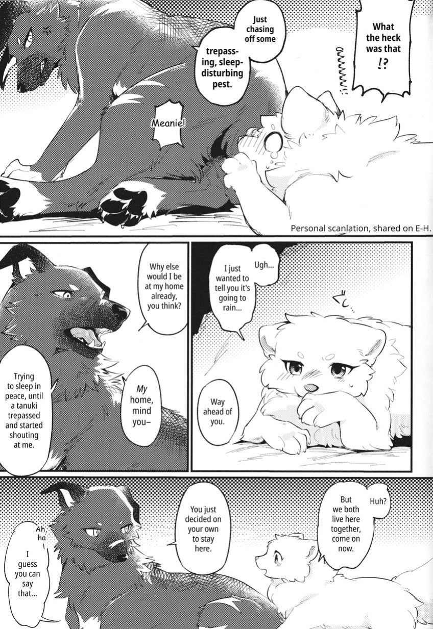 (Kemoket 14) [Kaiten ParaDOGs (Minaga Tsukune)] Kokoro Karu Made | The Tanuki and the Hound