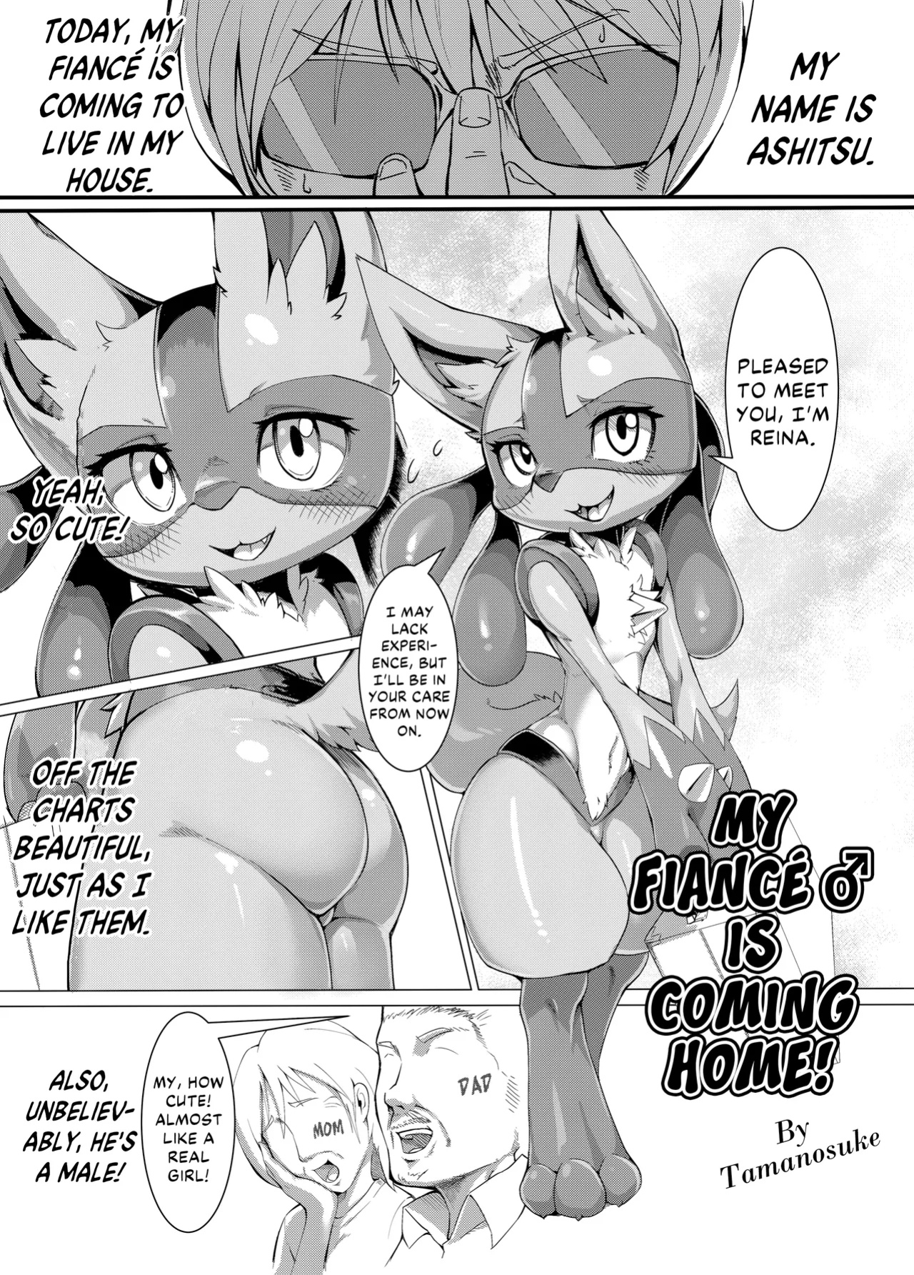 [Tamanokoshi (Tamanosuke)] Iinazuke ♂ ga uchi ni kita! | My Fiancé ♂ Is Coming Home! (Ta! Matome 2) (Pokémon) [Kinsei Translations]
