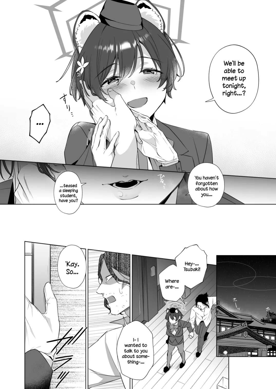 [Home Not Found (snhr, Fudisen)] Hontoni Watashi ga Neteru to Omotta? / Did You Really Think I Was Asleep? (Blue Archive)