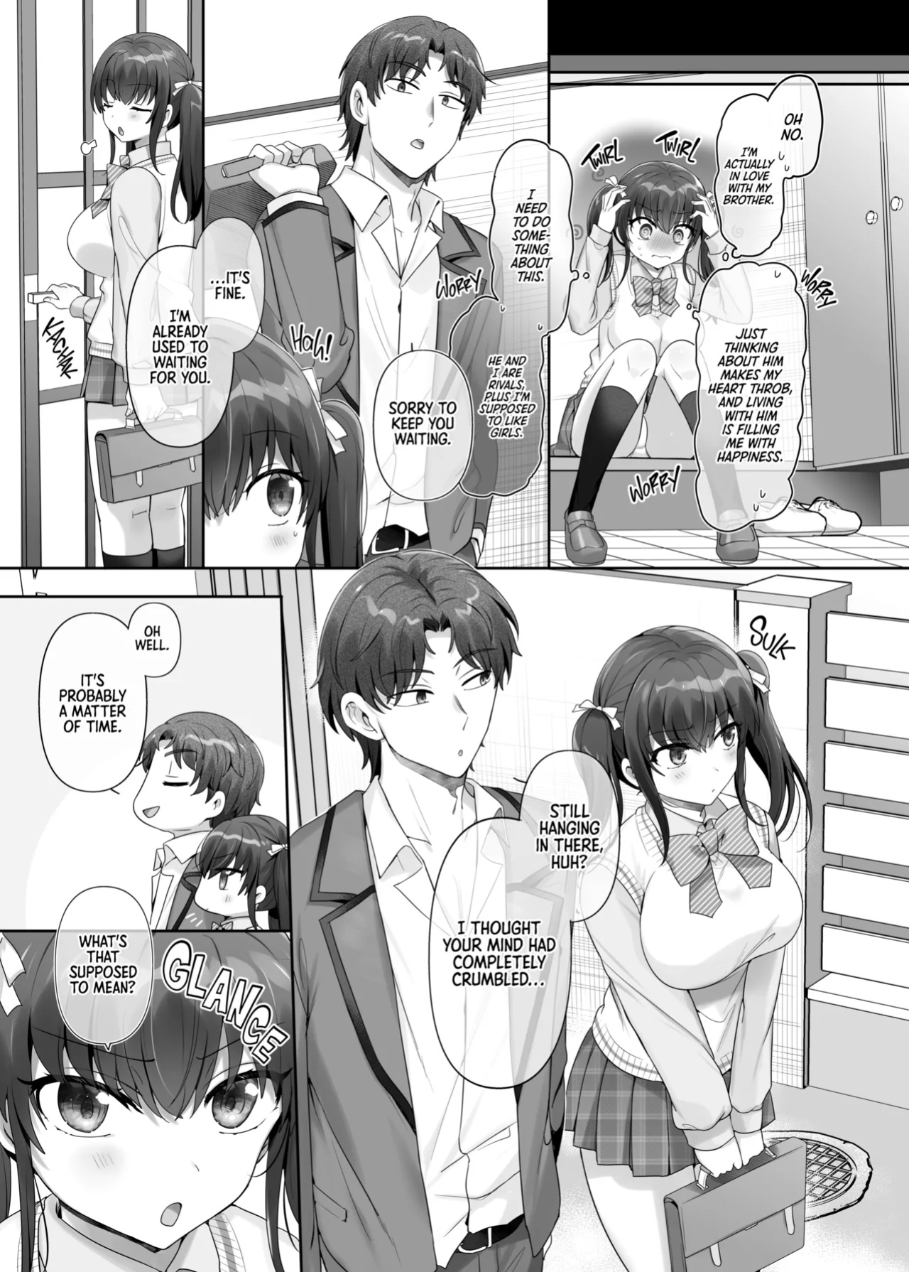 [Amuai Okashi Seisakusho (Hiiragi Popura, Ochita Ato Daisuki Samurai)] Ore wa Aitsu no Imouto Dorei | My Rival Turned Me Into His Genderbent Sex Pet