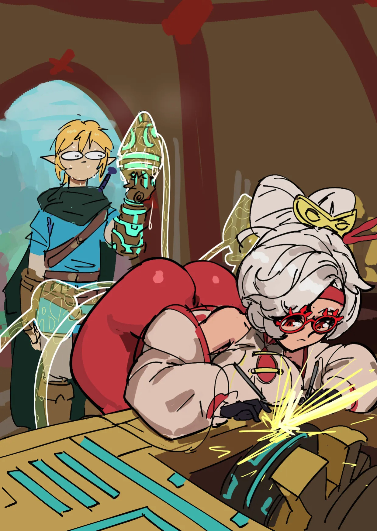 [Bathsalts1] Pura & Impa: GRANNY COMEBACK SEX CIRCUIT (The Legend of Zelda)