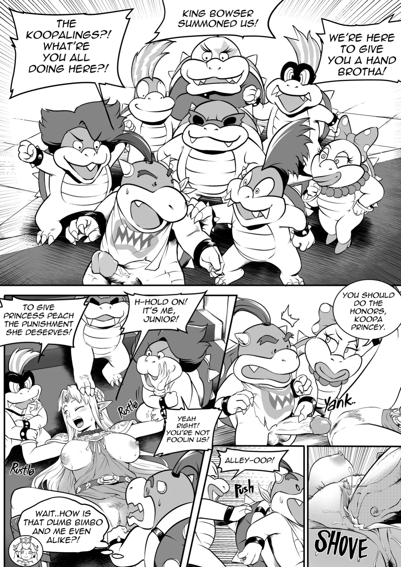 [MassivePinkZombie] sWitch Time! Part 1-4 (Super Smash Bros.) [English & Textless]