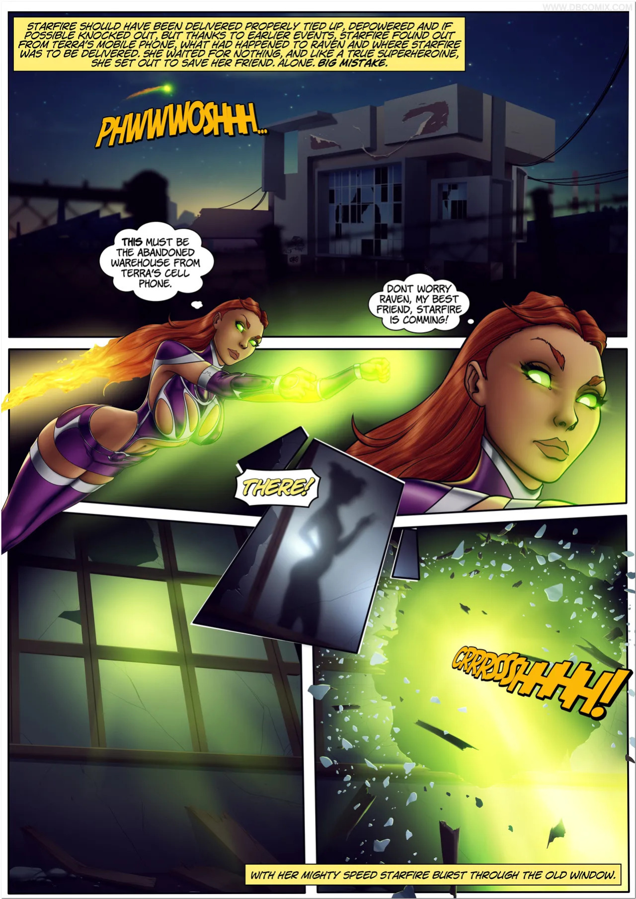 DBCOMIX Teen Titans Raven + Starfire + Blackfire