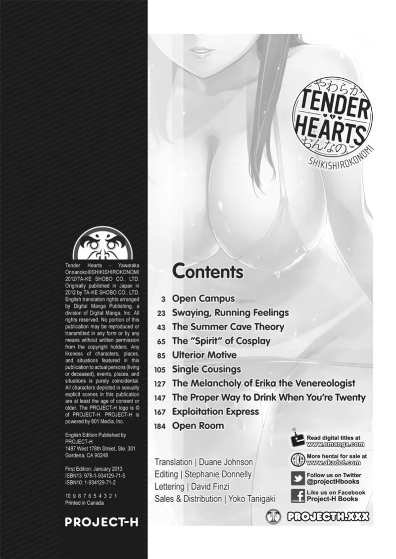 [Shikishiro Konomi] Tender Hearts [English] [Project-H] [Digital]