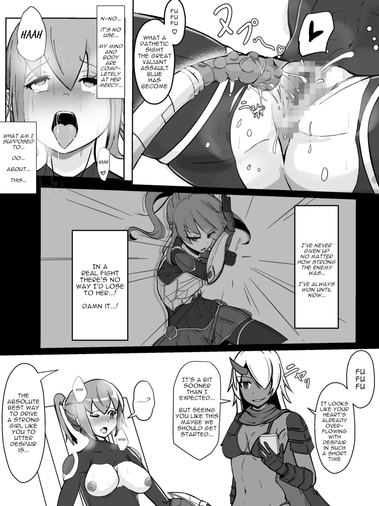 [Arujima] Soukou Senki Assault Blue ~Haiboku Heroine Subete o Ubaware Zetsubousu~ [English]