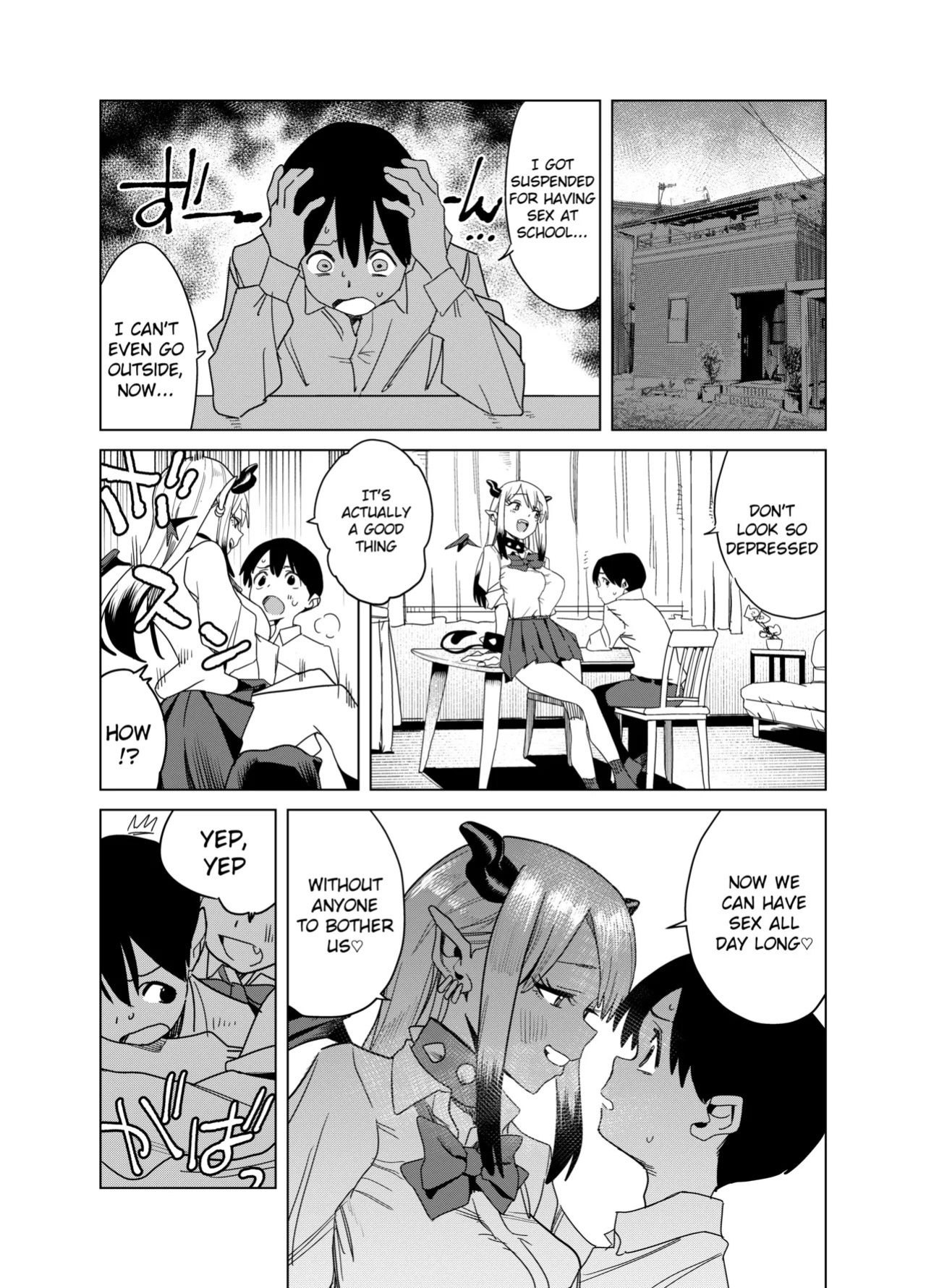 [Gya-tei] Tenkou Shitekita Gal Succubus no Gochisou wa Boku Hitori!? 2 [English]