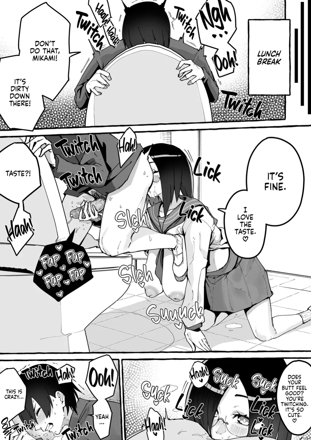 [Fugutake] Kyonyiu kanojo ni hitasura shibori toraremakuru hanashi | Squeeze Until Empty [English] [Decensored] [Digital]