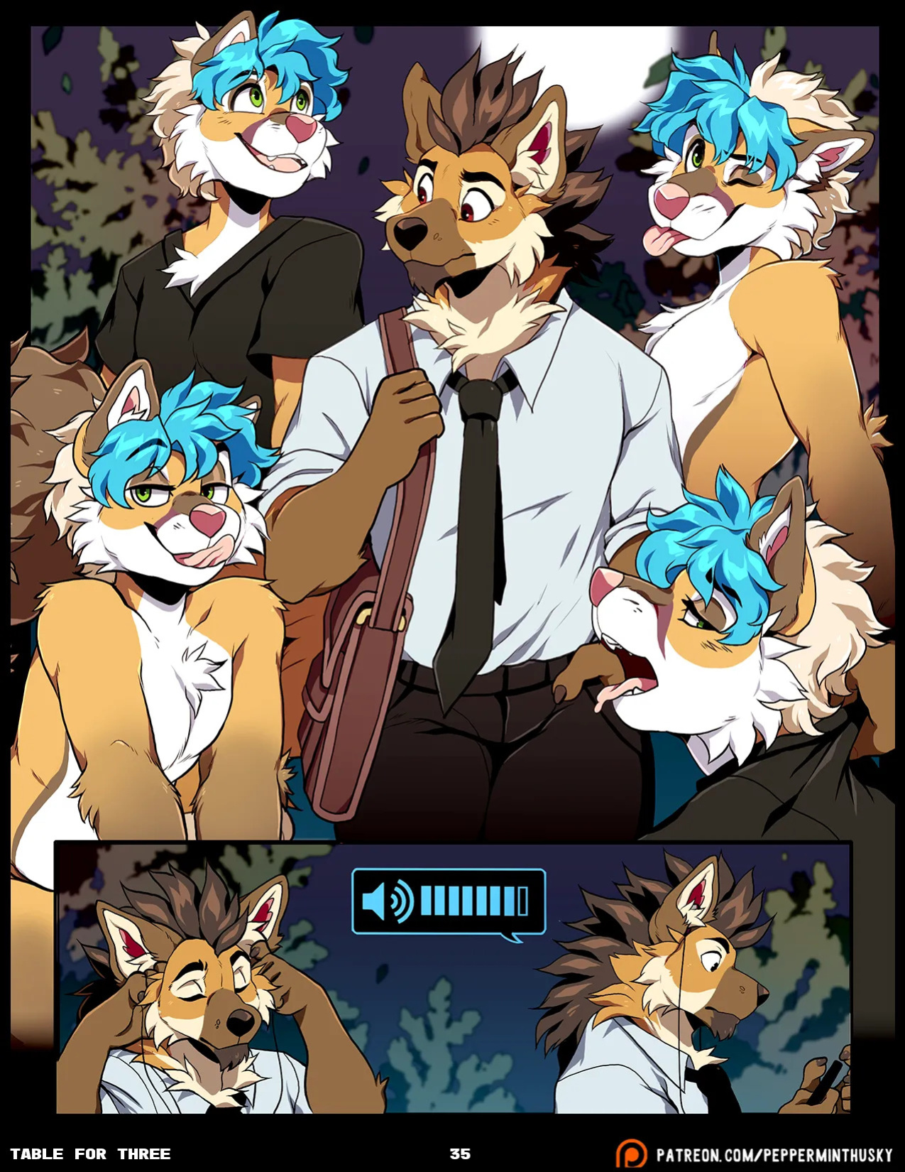 [PeppermintHusky (Roanoak/Ace)] Table for Three: Remix (Incomplete)