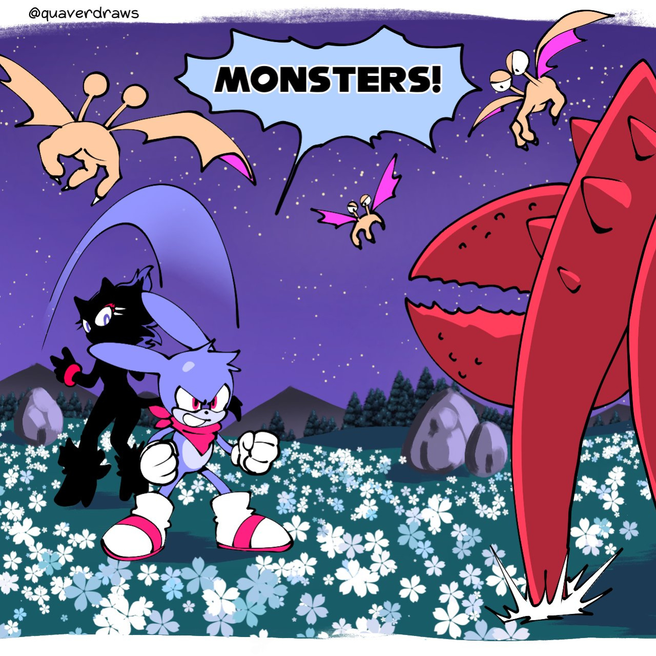 [Quaverdraws] Rush to the Dreamland (Prototype Sonic AU)