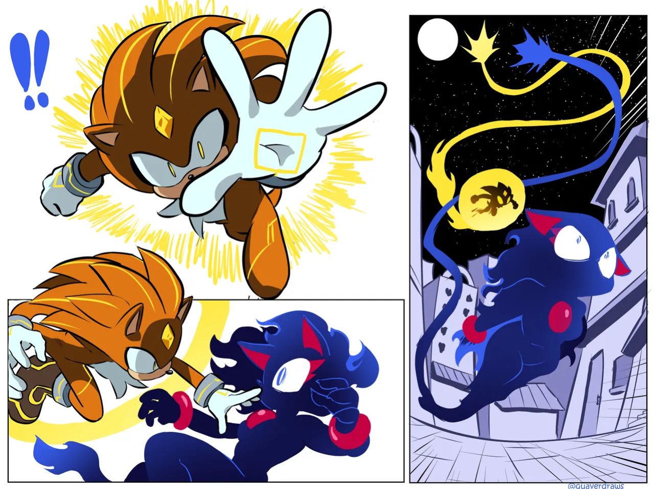 [Quaverdraws] Rush to the Dreamland (Prototype Sonic AU)