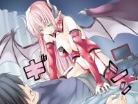 [Spermagic (MAKI)] Succubus no Doinran Onee-san ni, Doutei mo Seieki mo Nanimokamo Shiboritorarechau Boku [Eng]
