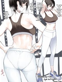 [Okyou] Gym no Yasashii Instructor no Onee-san ga Boku no koto o Kinikakete Kureru E | The Kind Gym Instructor Onee-San Is Worried About Me
