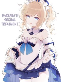 [Wasabi Mochi (Momosawa)] Barbara-chan ga Ecchi na Chiryou o Shite kureru Hon | Barbara's Sexual Treatment (Genshin Impact) [Shiromaru]
