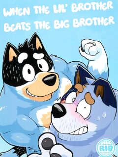 (Kansai Kemoket 9) [Untendou (Kajimaru)] When the lil' brother beats the big brother (Bluey)