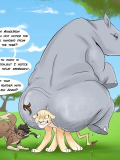 [BlossonFlower] Two princesses and a Rhino