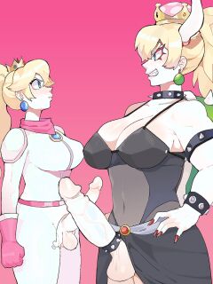 [Differland] Bowsette and Peach (Super Mario Brothers)
