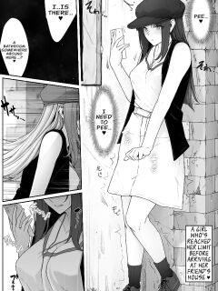 [Cocomachi] Girl Pees Outside While on the Phone