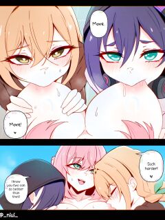 [Niui] Hakari X Karane X Kurumi (Kimi no Koto ga Daidaidaidaidaisuki na 100-nin no Kanojo)