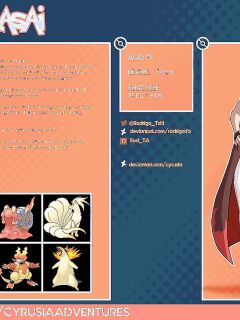 [rodrigotfa] 1. Cyrusia's Adventures / Lore Infos / Character Sheets / New Gym Leaders