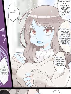 [imaat] A vore manga where you are shrunk by a girl with blue mucous membranes and then swallowed whole [English/Japanese]