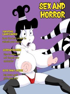 Sex and horror magazzine covers