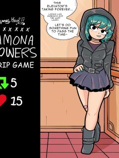 [squeakyhorn] Ramona Flowers Strip Game (Scott Pilgrim)