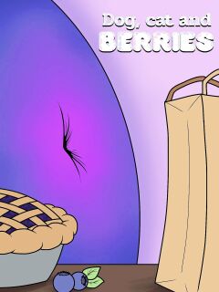 Dog, Cat and Berries by Batspid